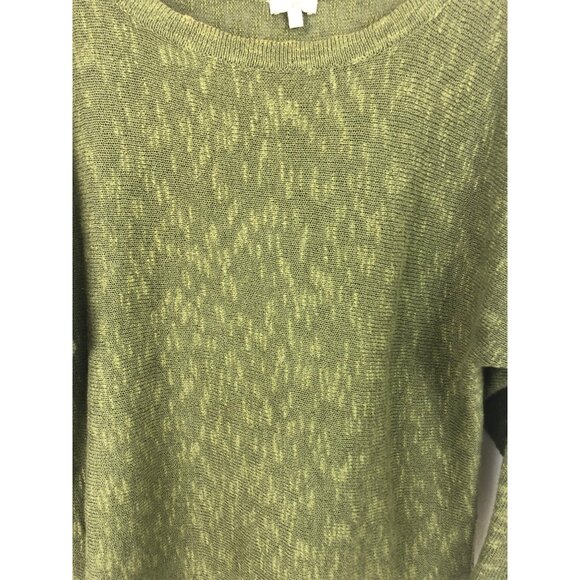 Project Womens Size Small Green Long Sleeve Pullover Sweater Tie Hem Bow Accent - Picture 6 of 10